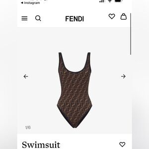 Fendi Black Swimsuit